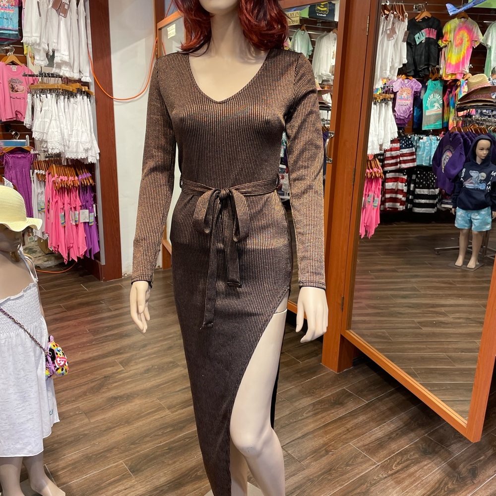 Brown Copper Dress